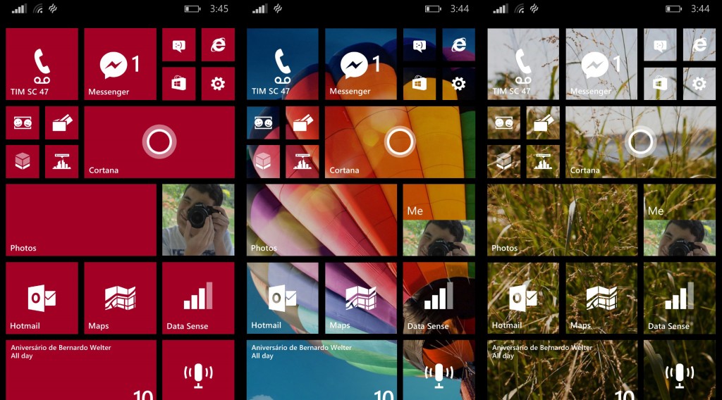 Windows Phone 8.1 interface