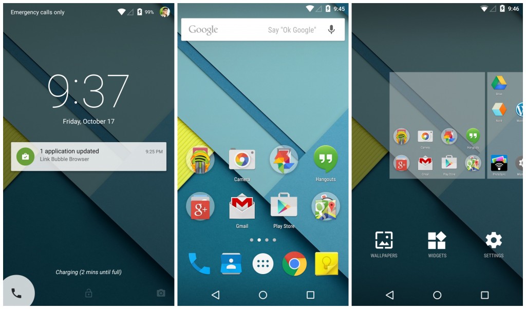 Android-5.0-Lollipop-lockscreen-homescreen